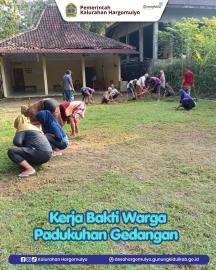 GIAT KERJA BAKTI WARGA PADUKUHAN GEDANGAN